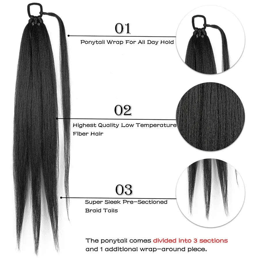 26-Inch Braided Ponytail Extension for a Sleek, Polished Look-4 / 26inches