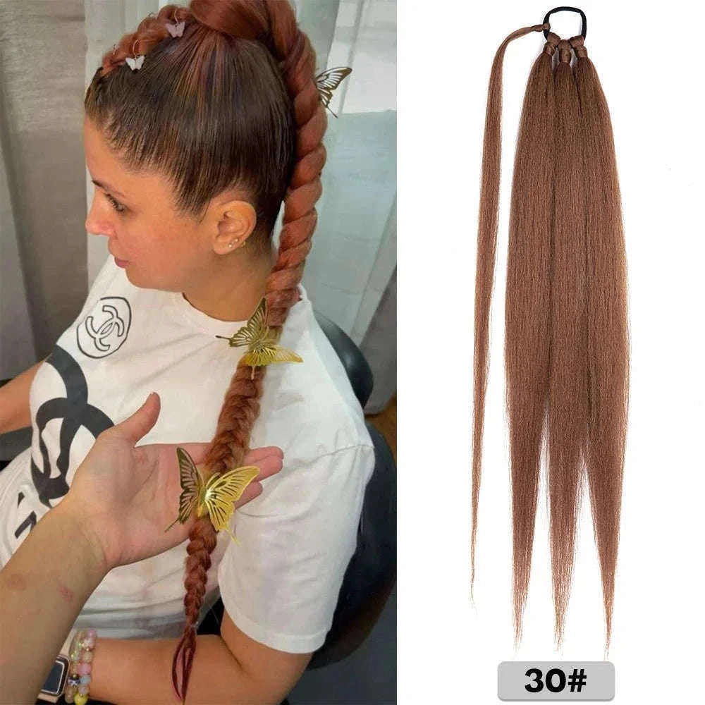 26-Inch Braided Ponytail Extension for a Sleek, Polished Look-4 / 26inches