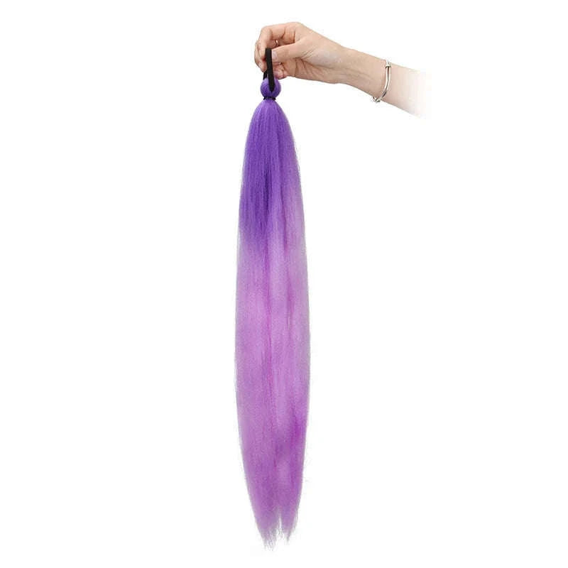 26-Inch Synthetic Ponytail Extension with Elastic Tie-B48 / 26inches