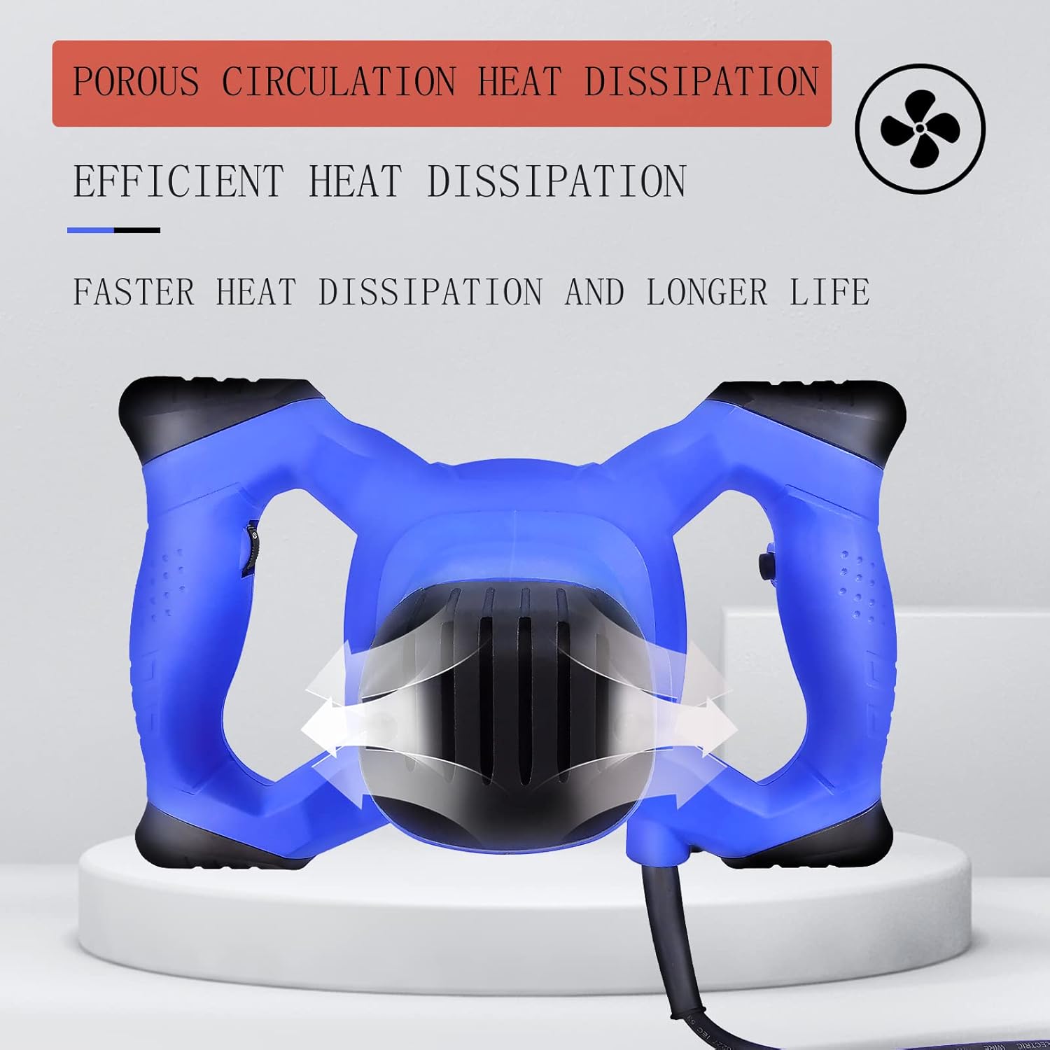 2600W Concrete Mixer Machine with Adjustable Paddle Mixing-UK / GERMANY