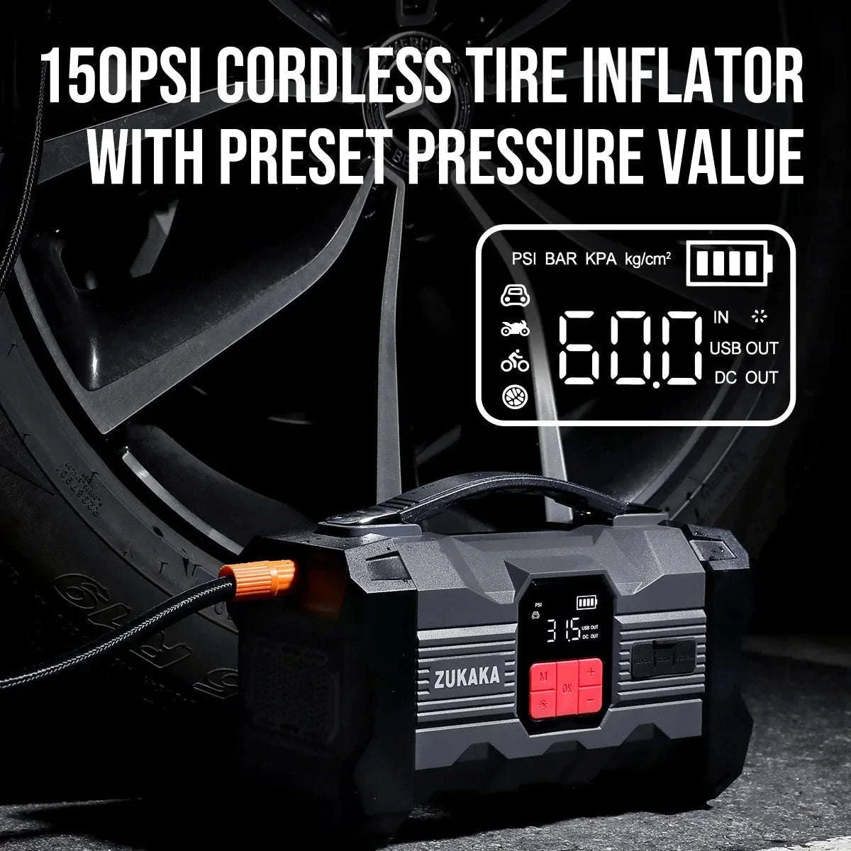 26800mAh Jump Starter with Air Compressor-26800mAh 99.16wh / Italy