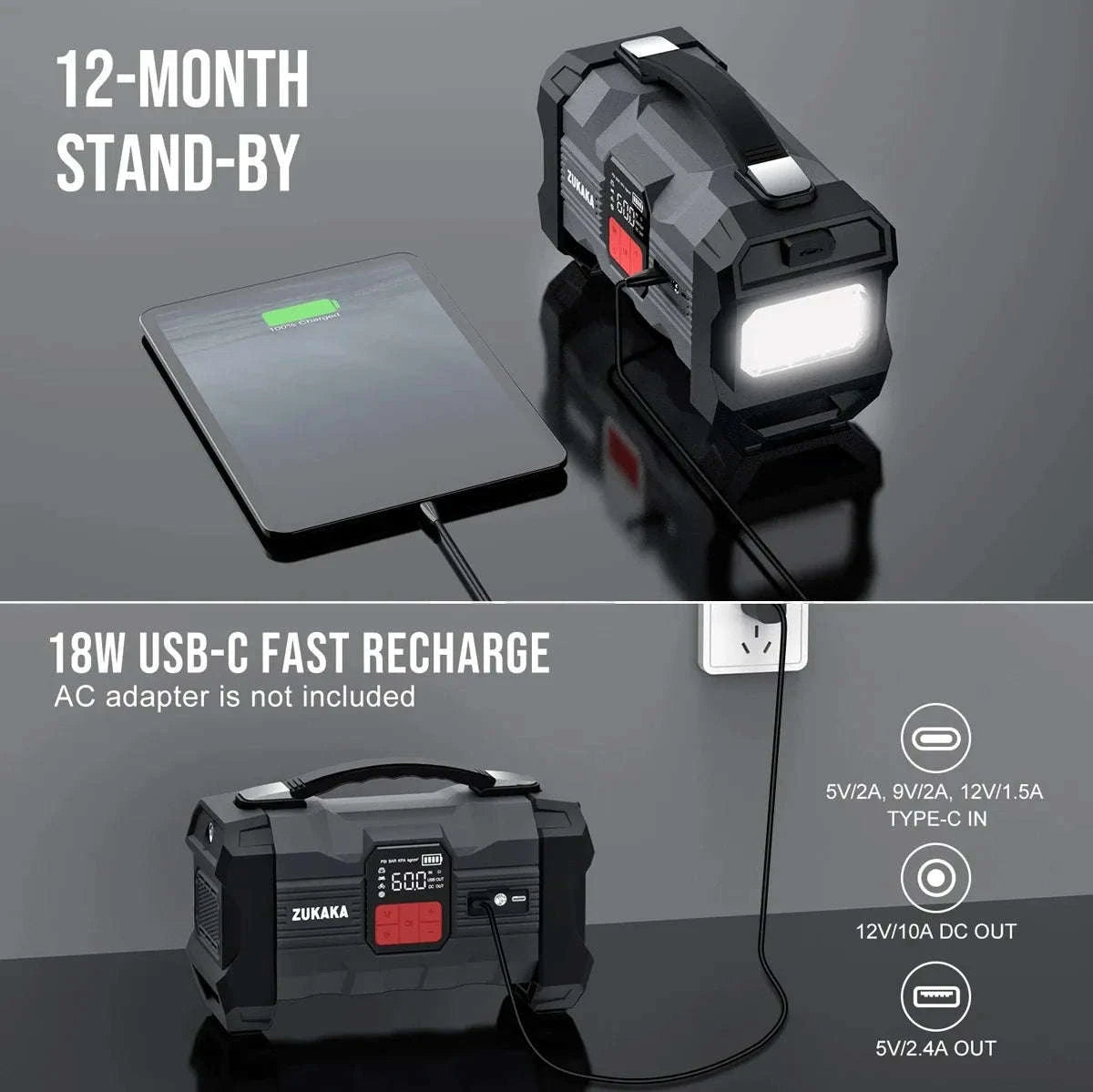 26800mAh Jump Starter with Air Compressor-26800mAh 99.16wh / Italy