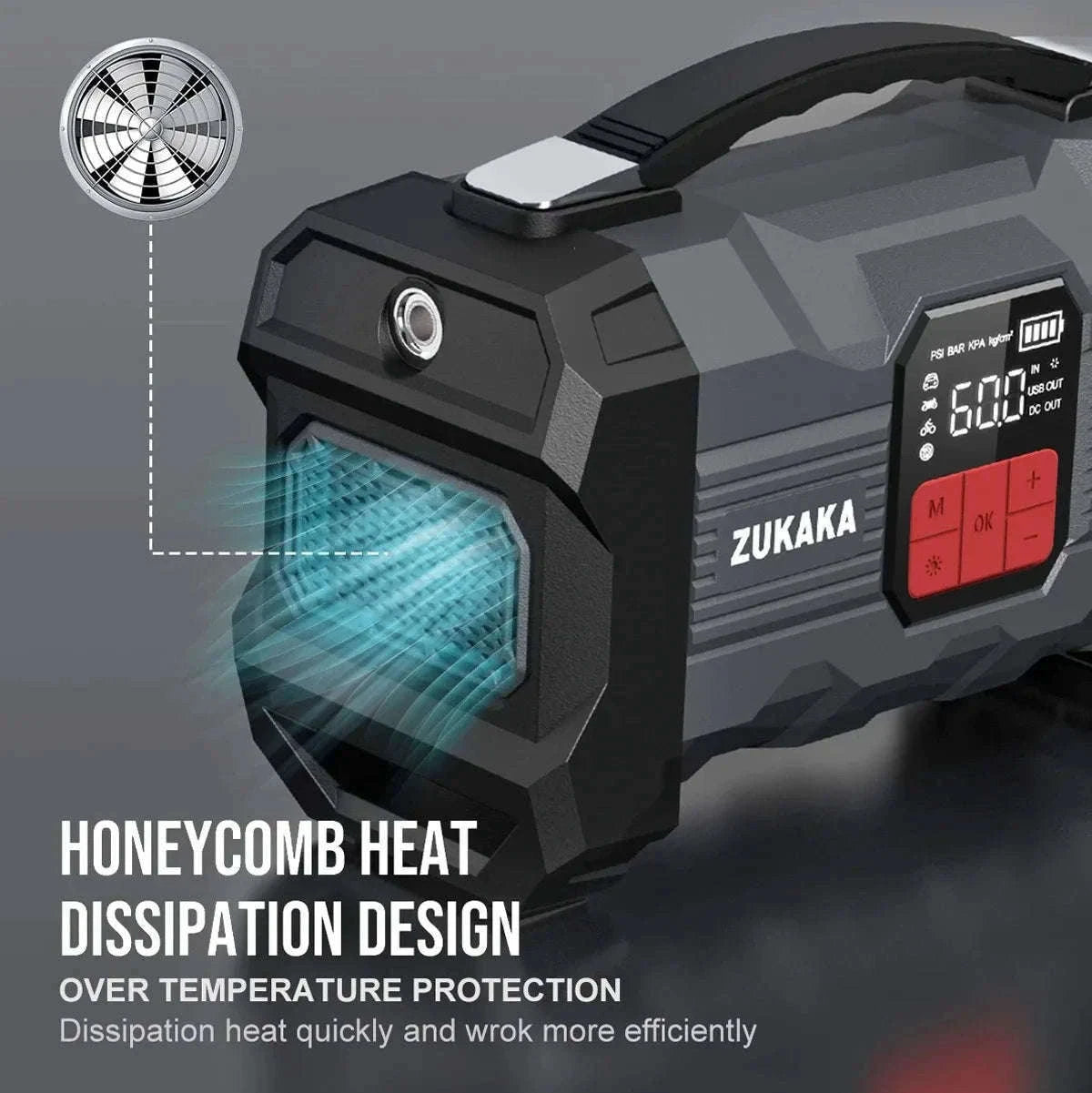 26800mAh Jump Starter with Air Compressor-26800mAh 99.16wh / Italy