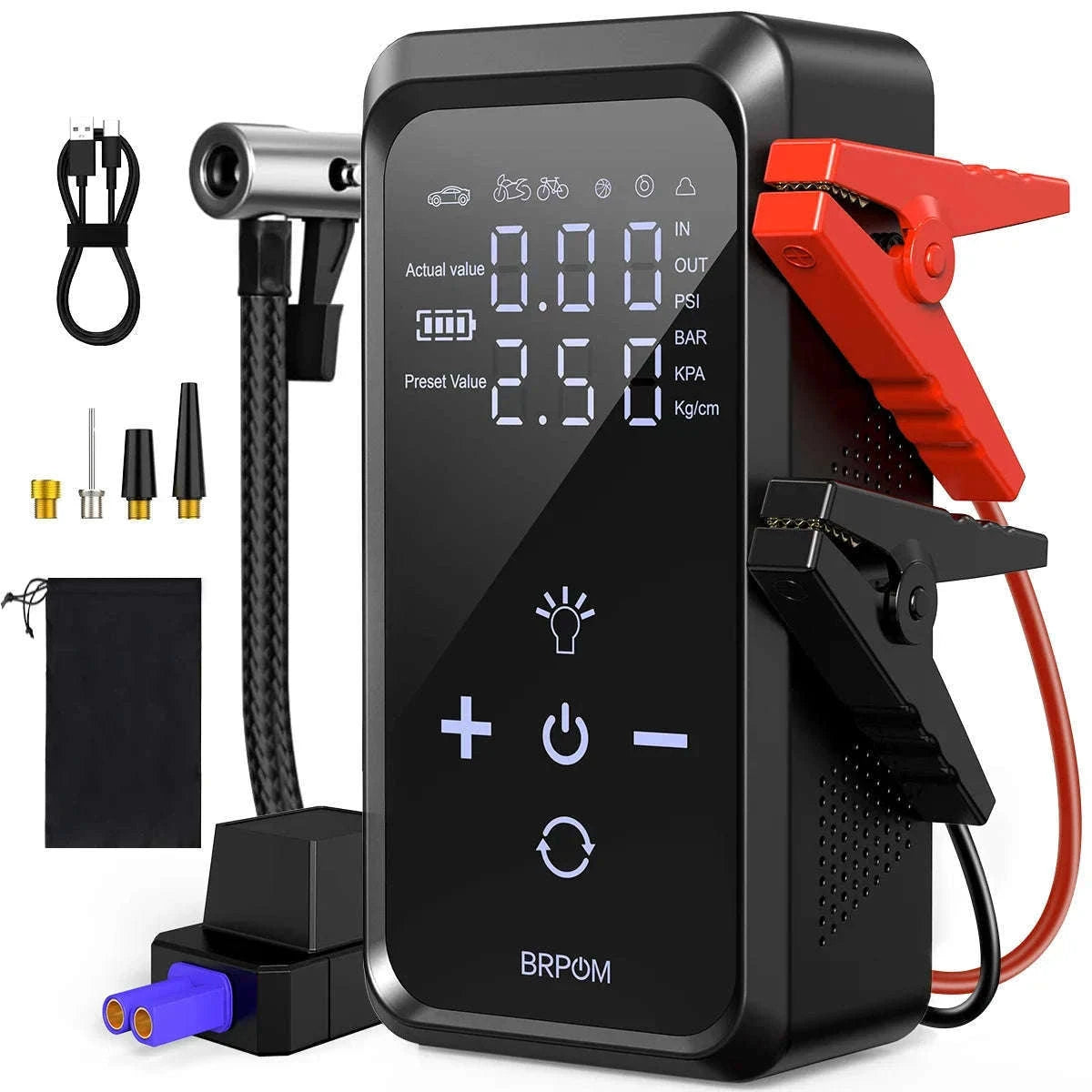 26800mAh Jump Starter with Air Compressor-26800mAh 99.16wh / Italy