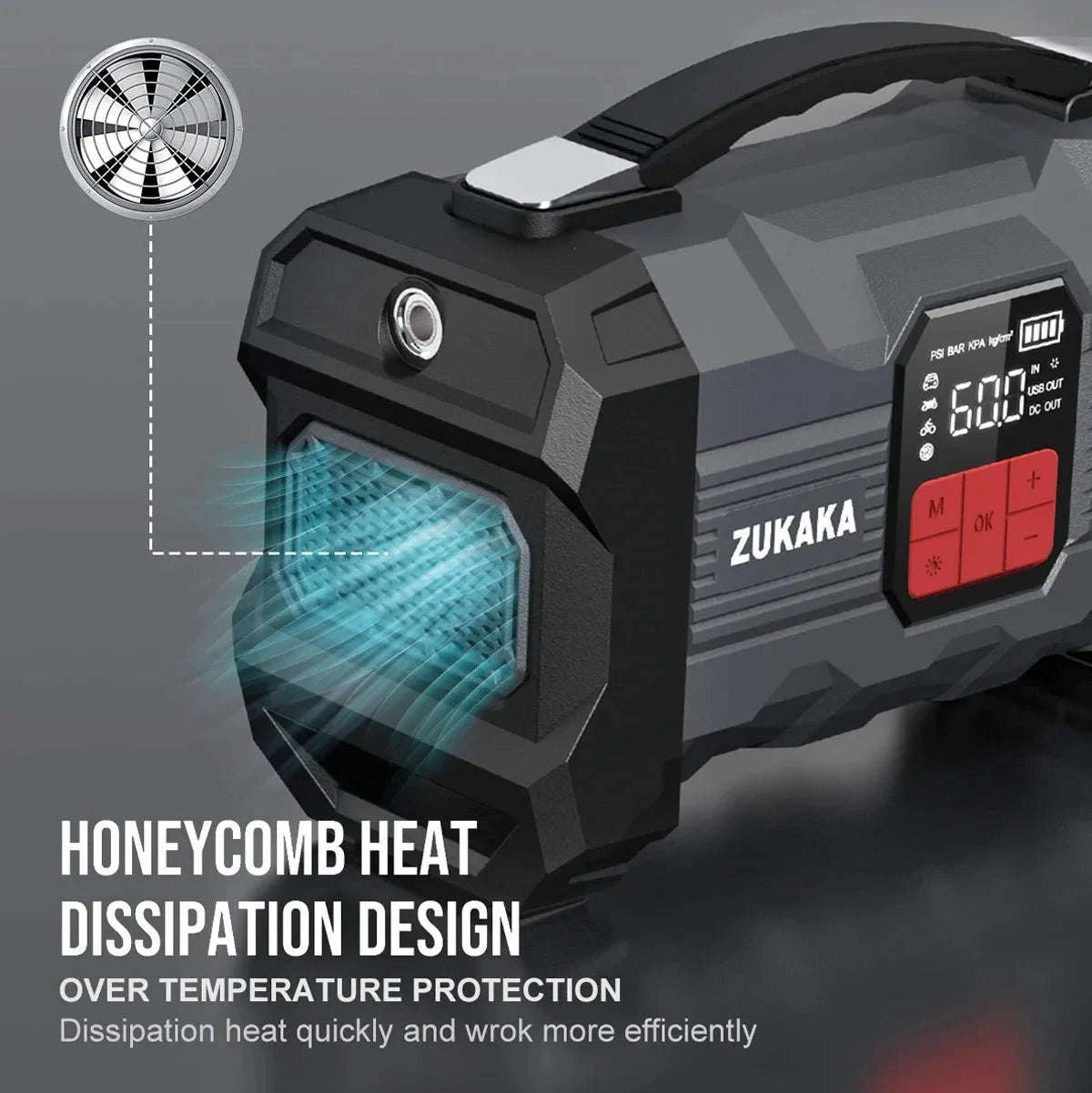 26800mAh Jump Starter with Air Compressor-26800mAh 99.16wh / Italy