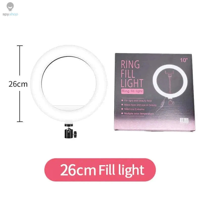 26cm LED Ring Light Selfie Lamp with Tripod-26cm 10 inch