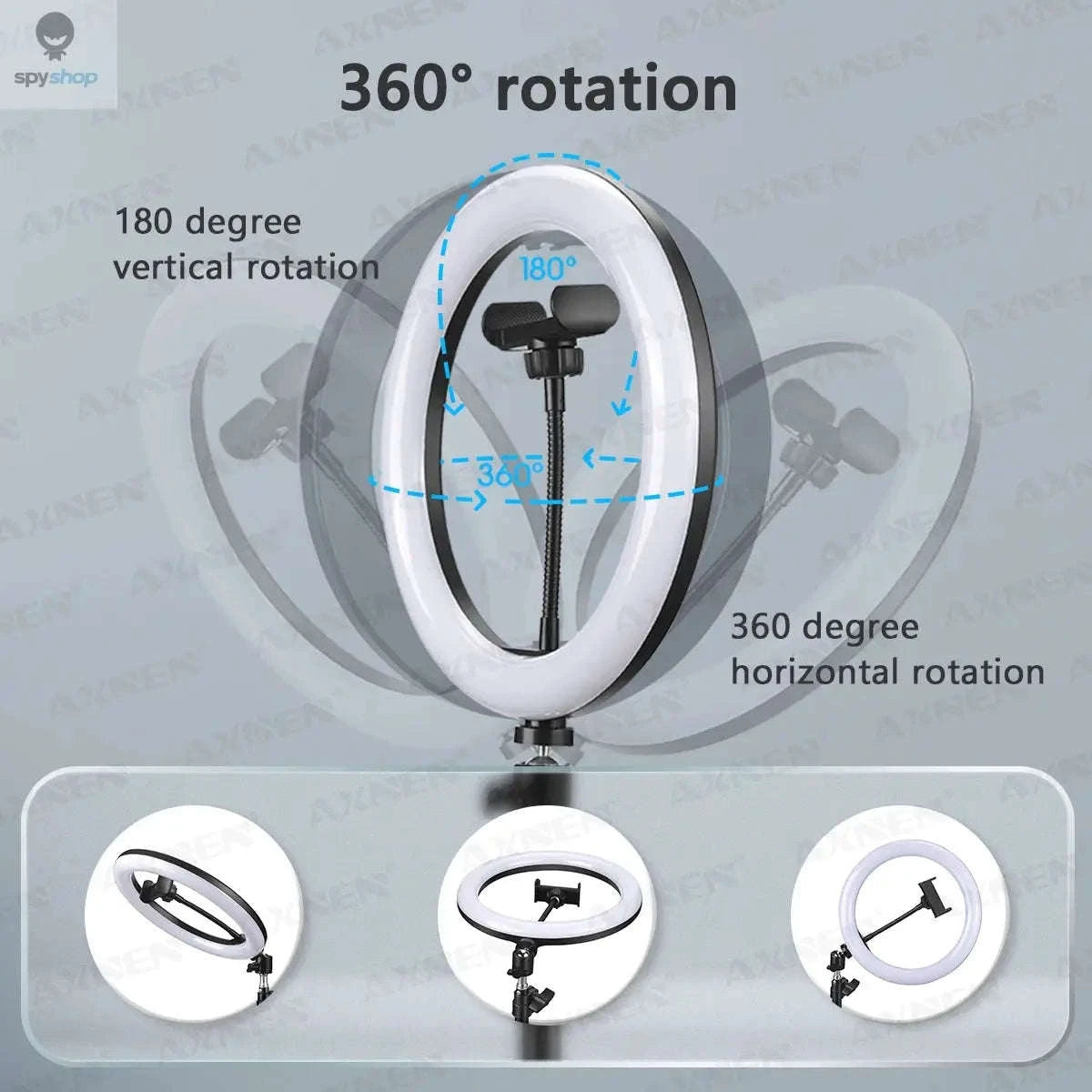 26cm LED Ring Light Selfie Lamp with Tripod Stand-Selfie Ring Light