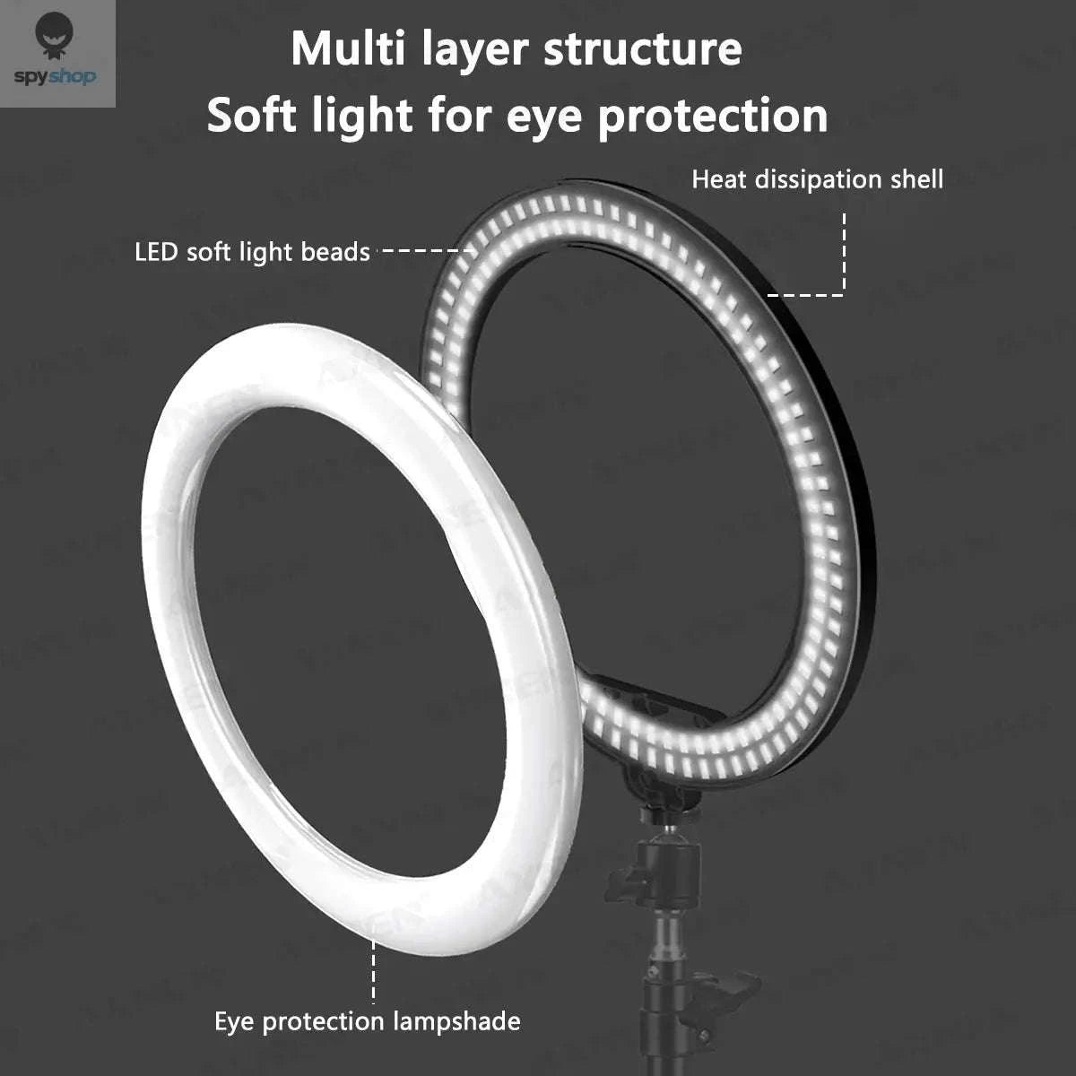 26cm LED Ring Light Selfie Lamp with Tripod Stand-Selfie Ring Light