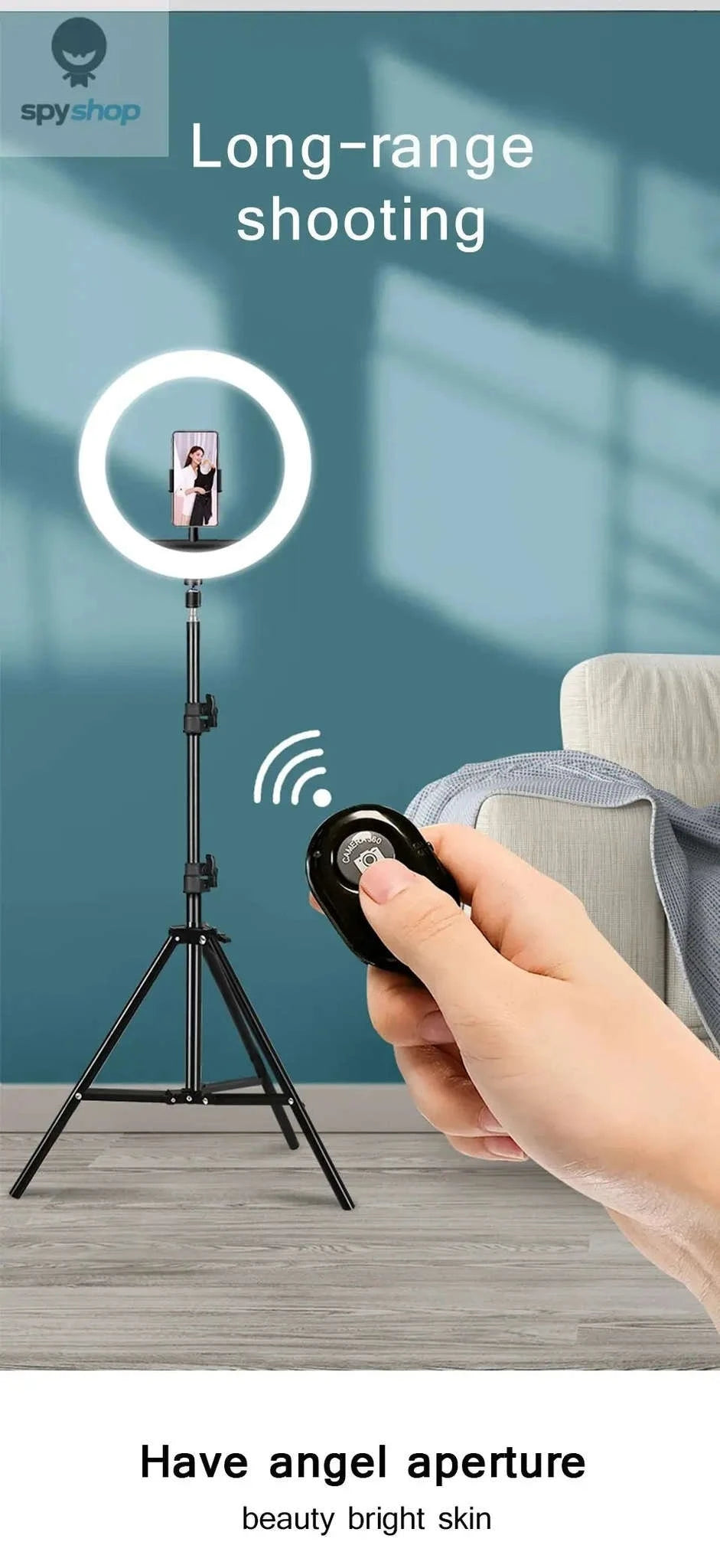 26cm LED Selfie Ring Light for Live Streaming-C-26cm