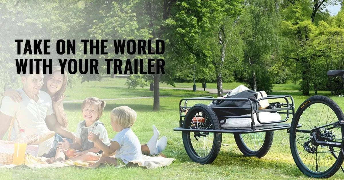 275 lbs Bike Cargo Trailer with Foldable Frame & 20" Wheels-275lbs / United States