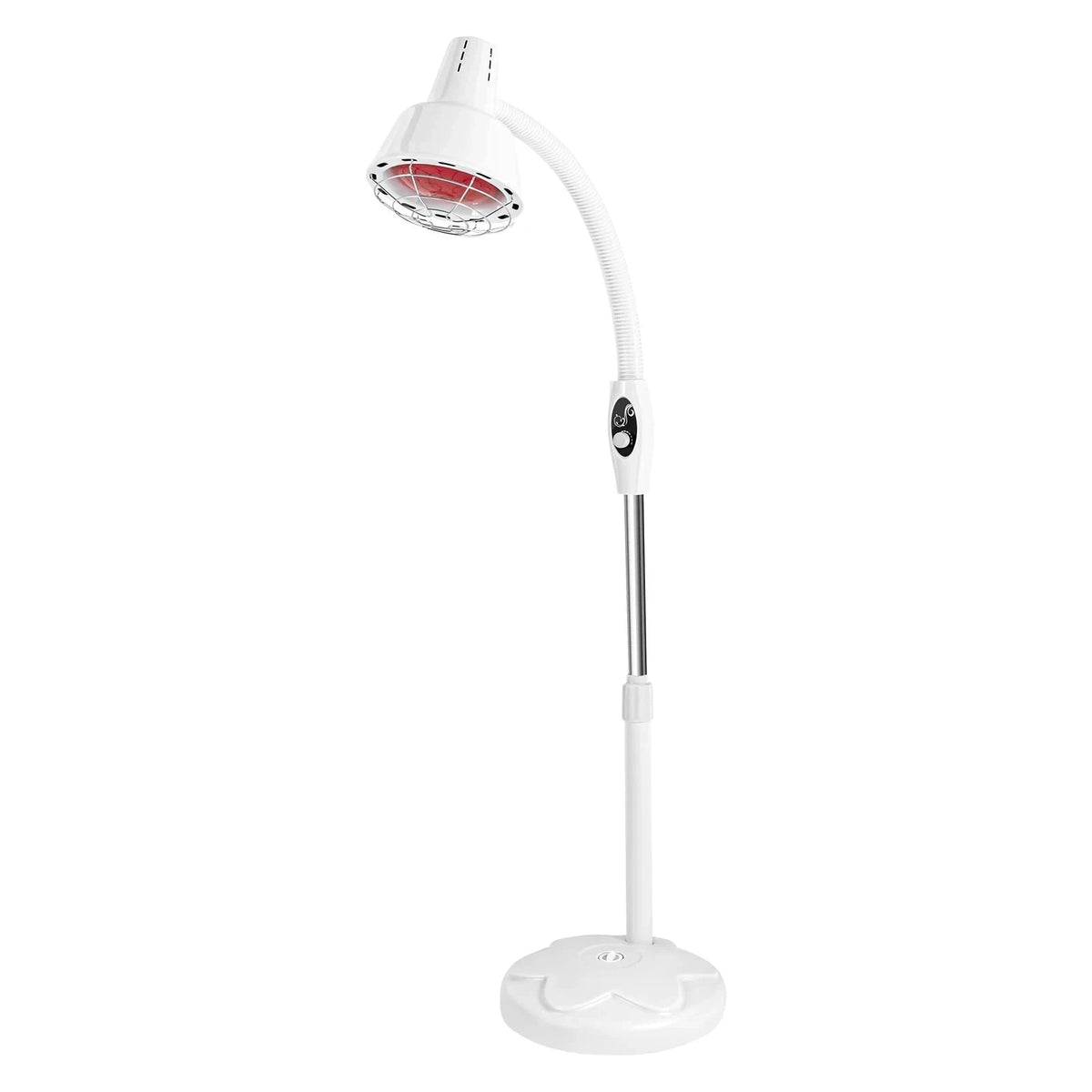 275W Infrared Heat Therapy Lamp with Adjustable Temp & 360° Rotation-White / GERMANY
