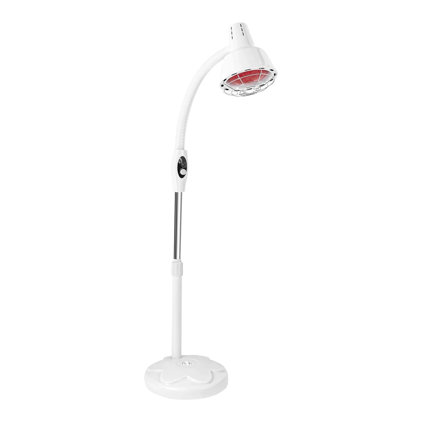 275W Infrared Heat Therapy Lamp with Adjustable Temp & 360° Rotation-White / GERMANY