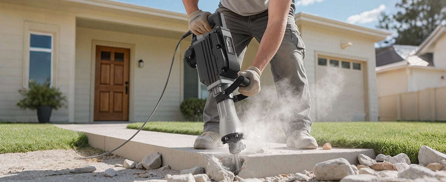 2800W Electric Demolition Jack Hammer 1200 BPM Concrete Breaker Kit-3000W 1PC / spain