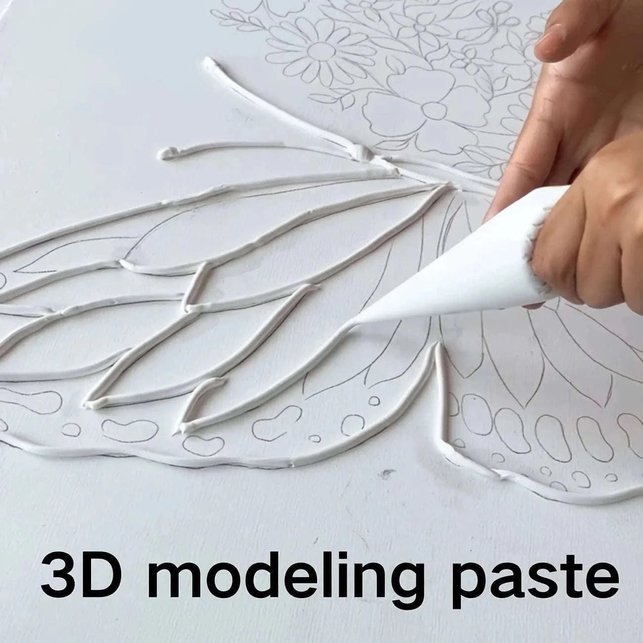 280ml Transparent Acrylic Modeling Paste for Textured Art-modeling paste