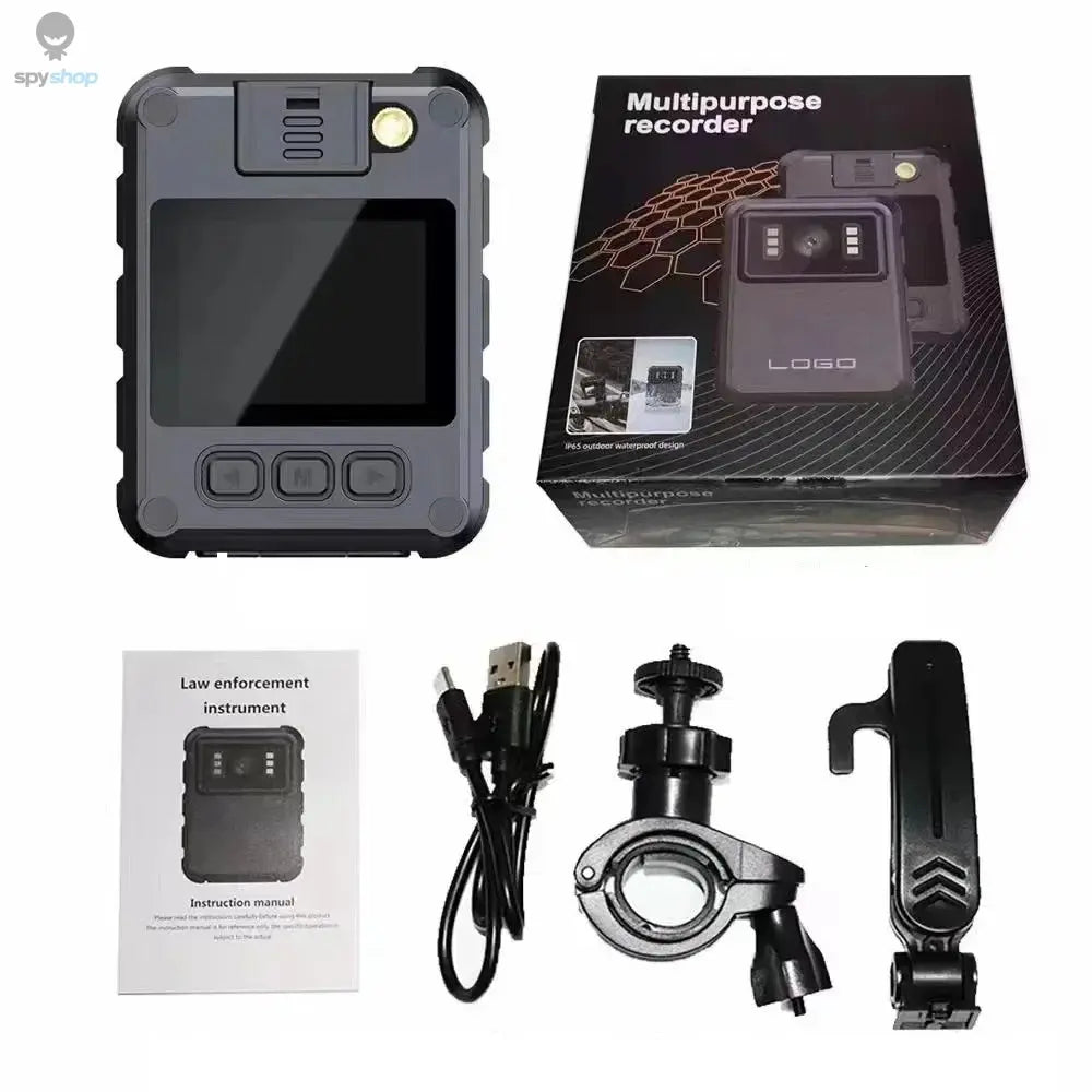 2K Wifi Hotspot Body Camera Law Enforcement Recorder DVR IR Night Vision Wearable Cam Bike Motorcycle Waterproof Mini Camcorders