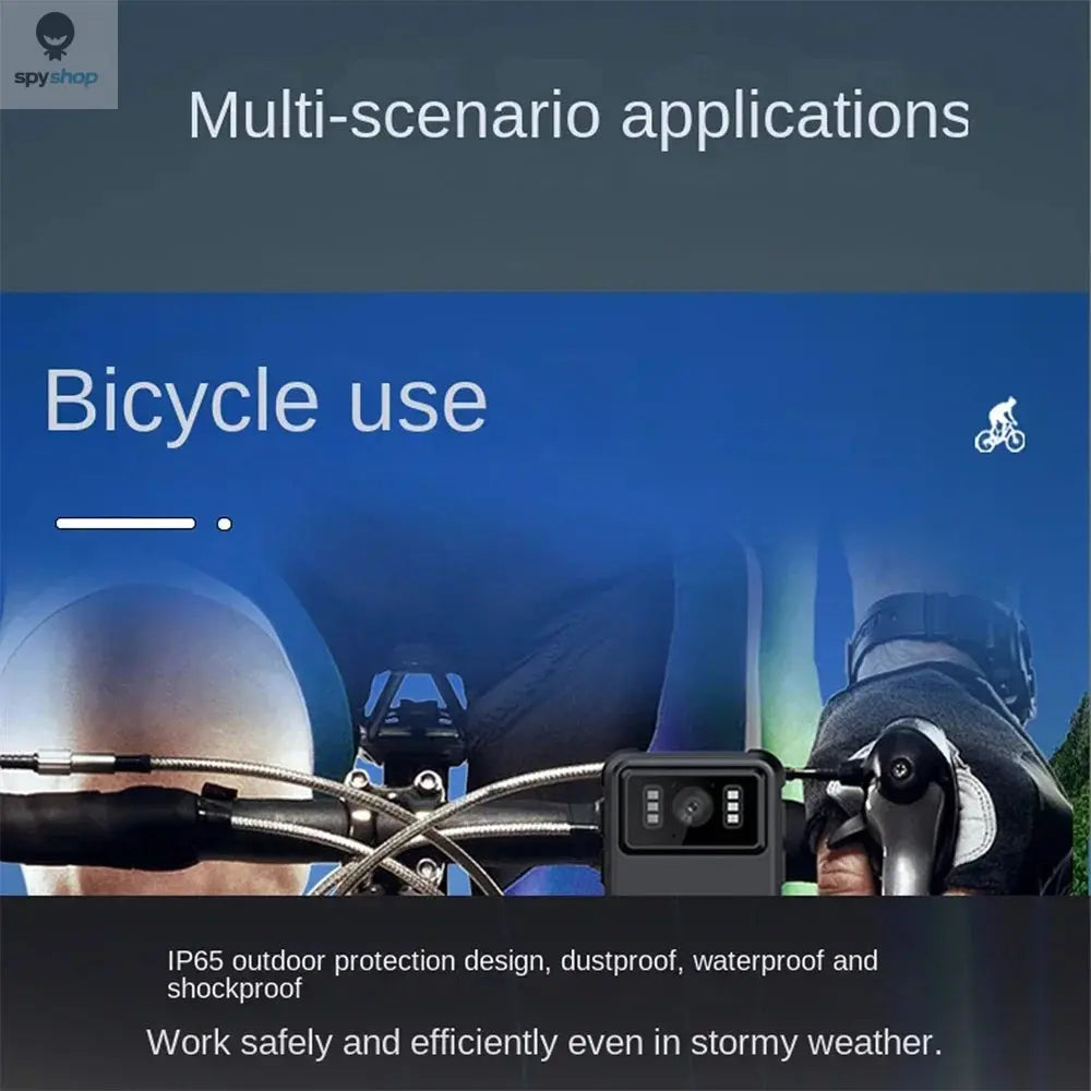 2K Wifi Hotspot Body Camera Law Enforcement Recorder DVR IR Night Vision Wearable Cam Bike Motorcycle Waterproof Mini Camcorders