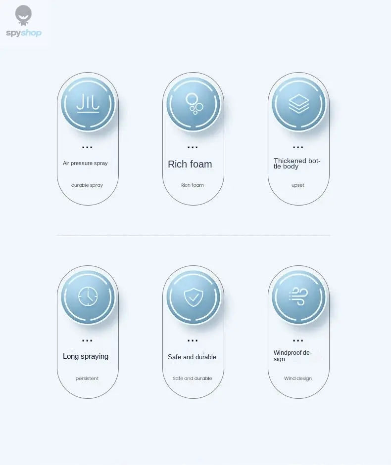 2L Hand Pump Foam Sprayer with 3 Types of Nozzle Hand Pneumatic Foam Cannon Snow Foam Car Wash Spray Bottle Car Window Cleaning