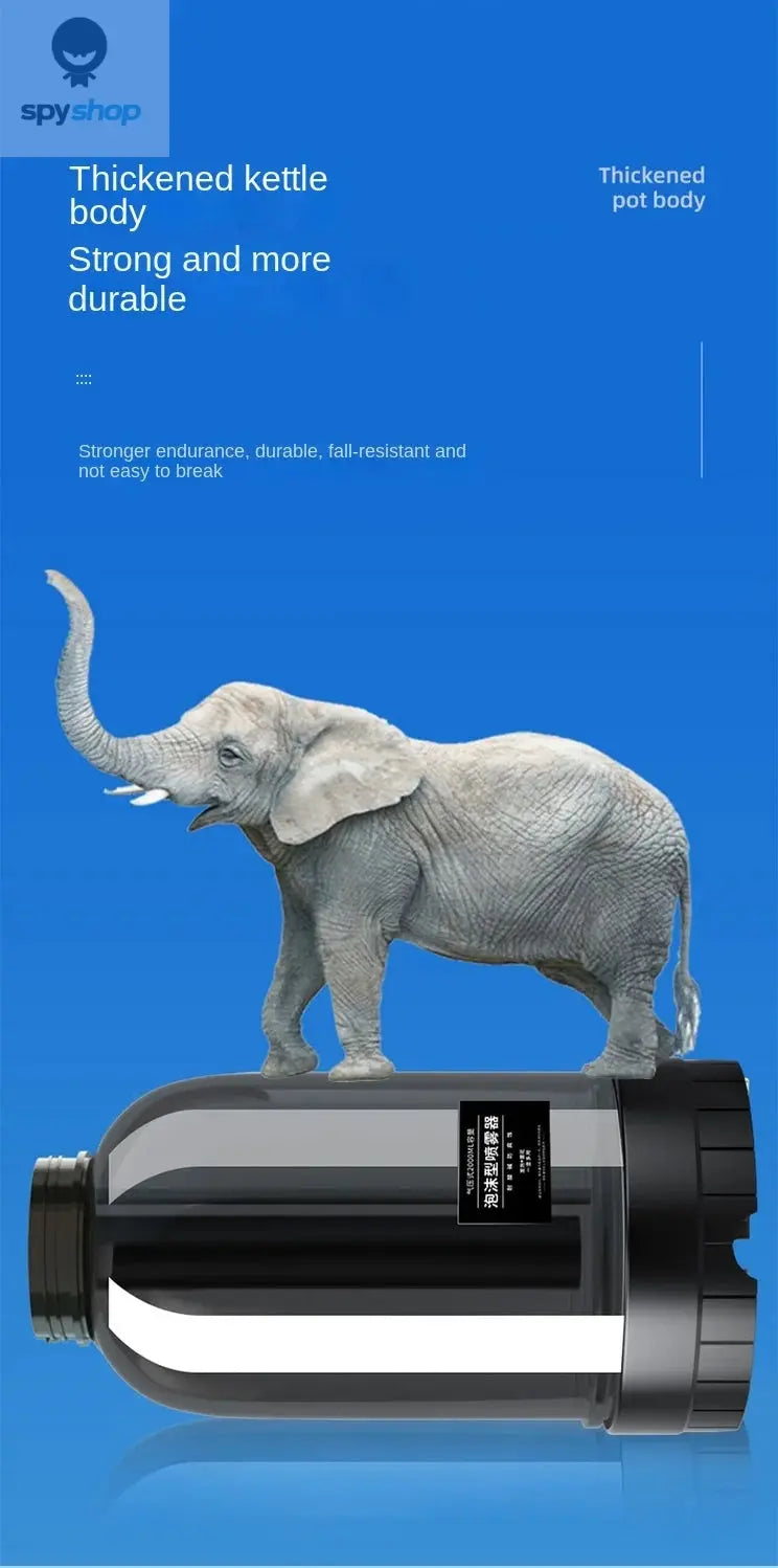 2L Hand Pump Foam Sprayer with 3 Types of Nozzle Hand Pneumatic Foam Cannon Snow Foam Car Wash Spray Bottle Car Window Cleaning