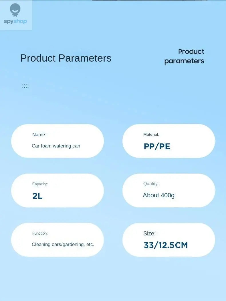 2L Hand Pump Foam Sprayer with 3 Types of Nozzle Hand Pneumatic Foam Cannon Snow Foam Car Wash Spray Bottle Car Window Cleaning