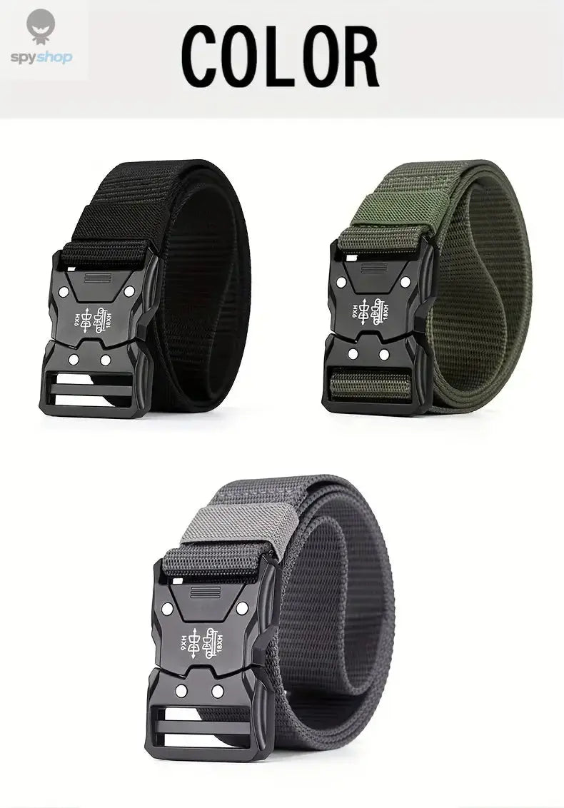 2PC Tactical Waist Belt - Durable Automatic Buckle, Perfect for Outdoor Adventures, Unisex Accessories for Men and Women Spy-shop.com