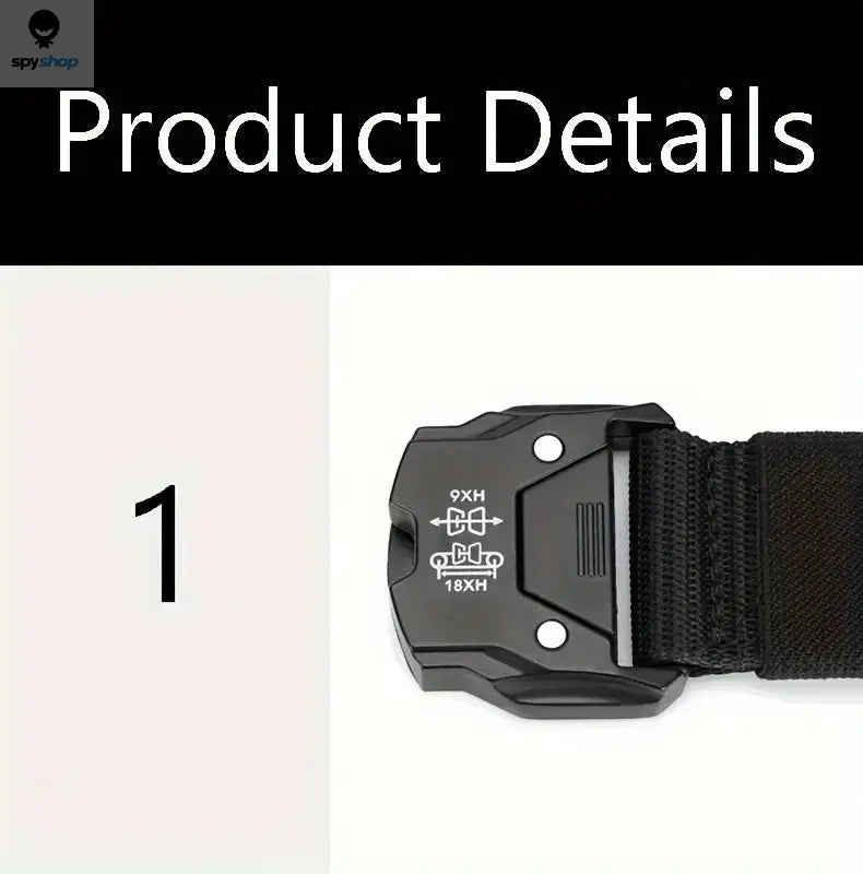 2PC Tactical Waist Belt - Durable Automatic Buckle, Perfect for Outdoor Adventures, Unisex Accessories for Men and Women Spy-shop.com