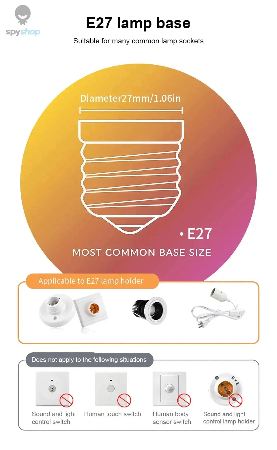 2PCS LED Bulb Light E27 12W Radar Motion Sensor 220V White Lamp Working in Night Auto On for Home Living Room Stairs Pathway Spy-shop.com