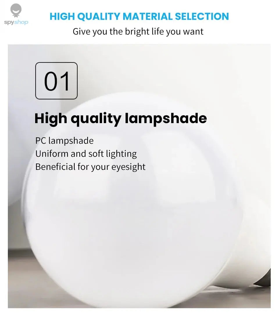 2PCS LED Bulb Light E27 12W Radar Motion Sensor 220V White Lamp Working in Night Auto On for Home Living Room Stairs Pathway Spy-shop.com