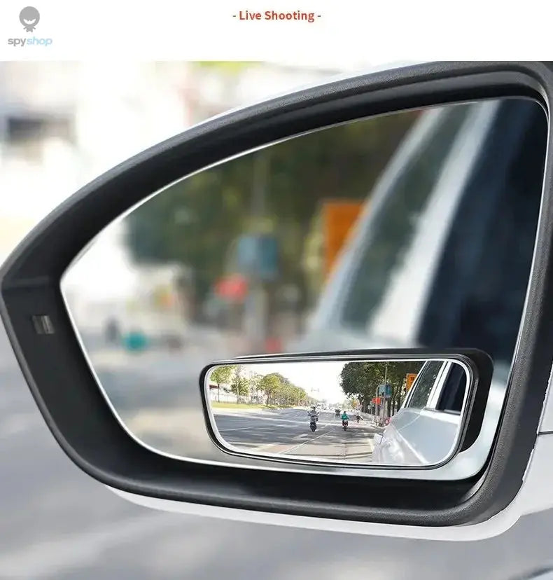 2Pcs 360 Degree Adjustable Blind Spot Mirror Car Auxiliary Rearview Convex Mirror Round Frame Wide Angle Mirrors for Car Reverse