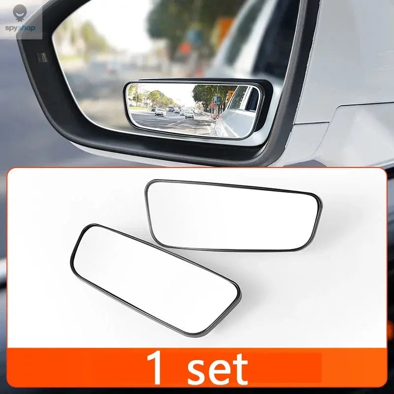 2Pcs 360 Degree Adjustable Blind Spot Mirror Car Auxiliary Rearview Convex Mirror Round Frame Wide Angle Mirrors for Car Reverse