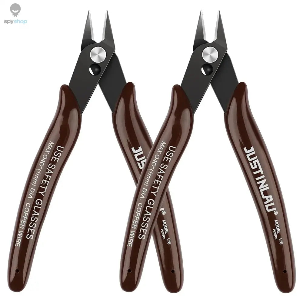 2Pcs Mini Nose Cutting Plier Electrical Wire Cable Cutter Metal Side Snips Flush Pliers Convenient Durable Tool Spy-shop.com