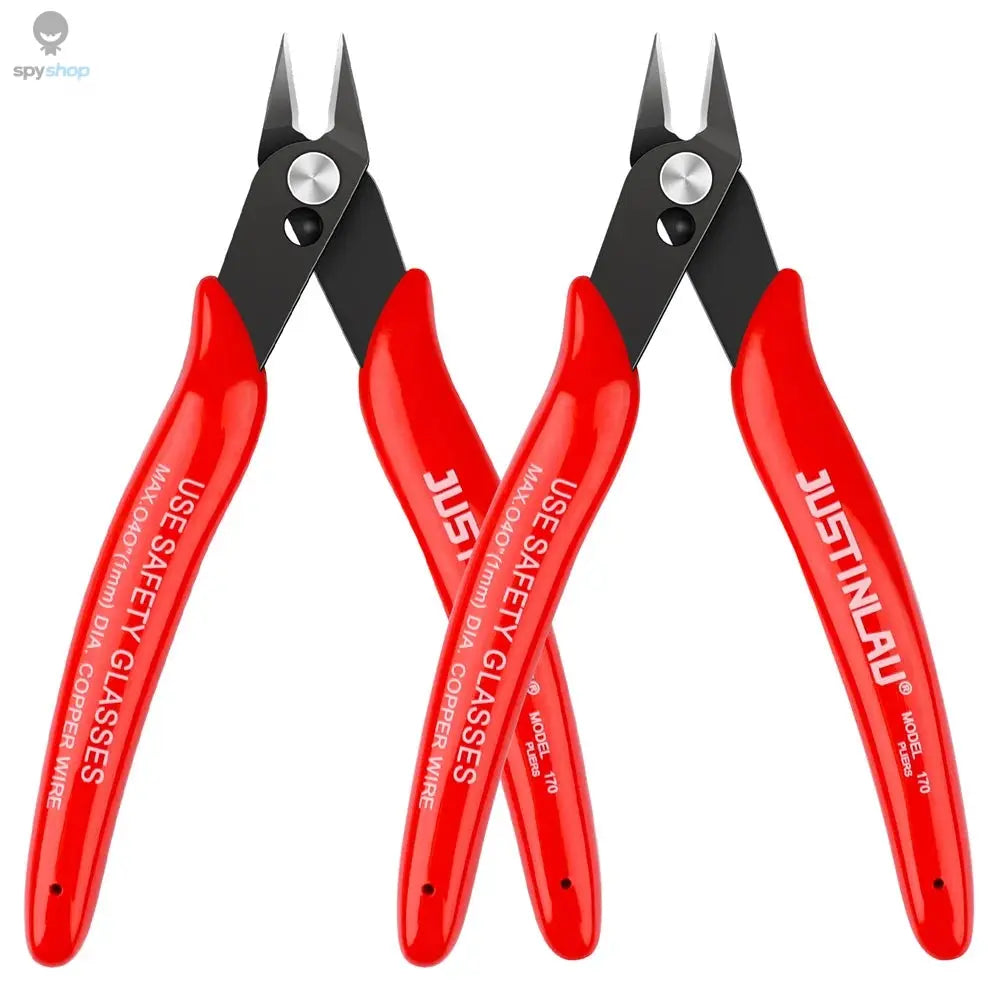 2Pcs Mini Nose Cutting Plier Electrical Wire Cable Cutter Metal Side Snips Flush Pliers Convenient Durable Tool Spy-shop.com