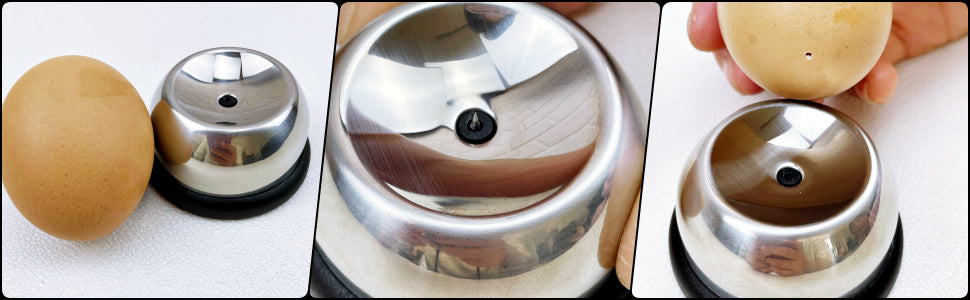 Leeseph Egg Piercer, Stainless Steel Needle Egg Hole Puncher Eggs Poacher Endurance Hole Seperater Bakery Kitchen Tool