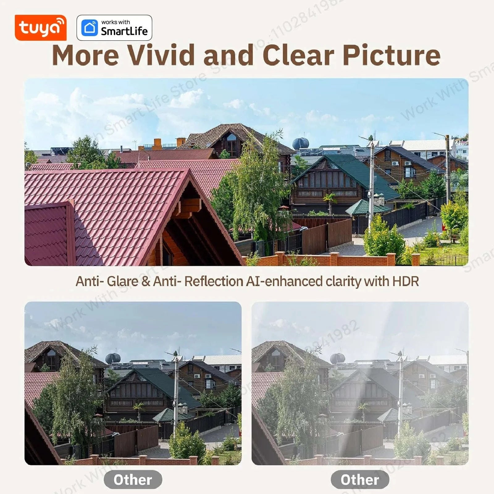 2K 3MP Window Security Camera with Color Night Vision & Dual WiFi-3MP 2.4G5G 1 Pack / China Mainland