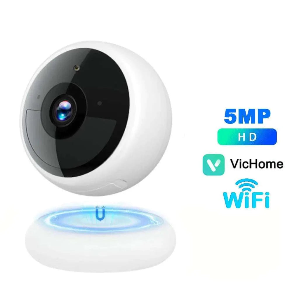 2K 5MP WiFi Security Camera with AI Detection & Night Vision-2PC NO SD Card / Type-C