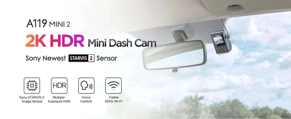 2K 60FPS Mini Dash Cam with GPS, Wi‑Fi, Voice Control and Parking Mode-Package E / China Mainland / NO Card