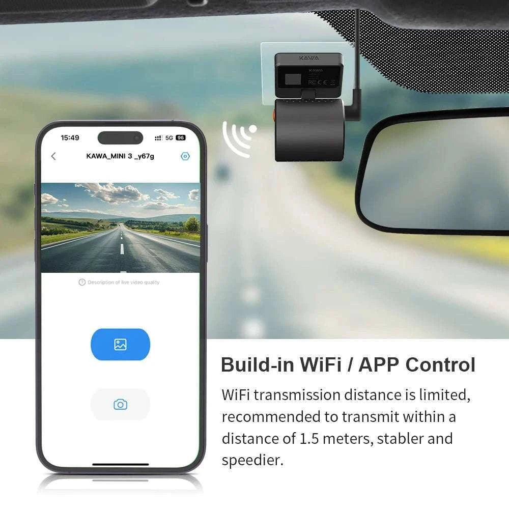 2K Dash Cam with WiFi App, Voice Control & Night Vision-Voice Control / 32G