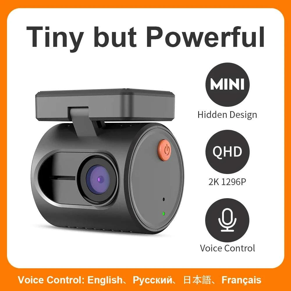 2K Dash Cam with WiFi App, Voice Control & Night Vision-Voice Control / 32G