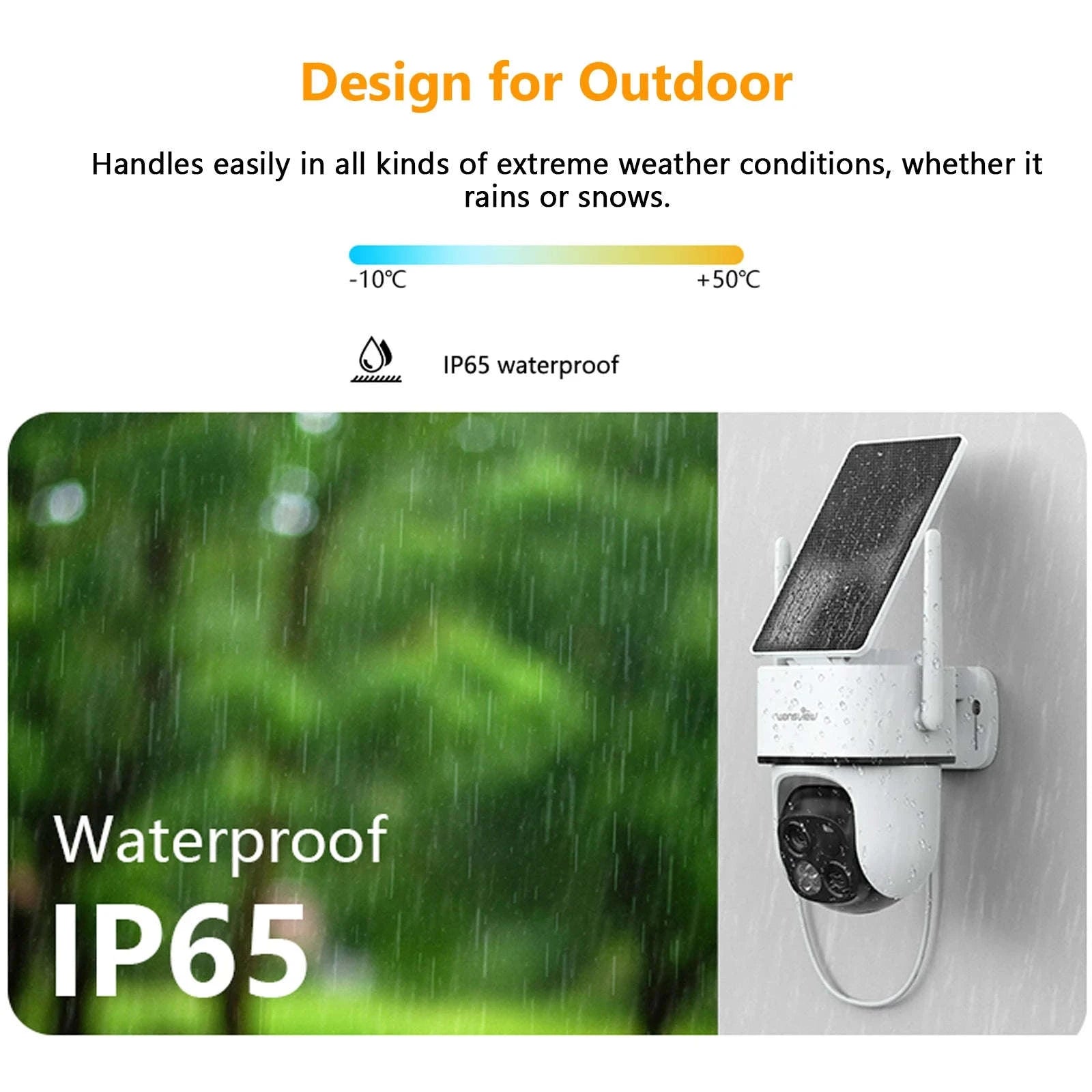 2K Dual Lens Solar Wireless Outdoor PTZ Security Camera-4PCS / Germany