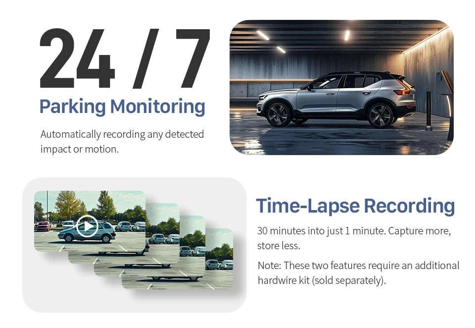 2K Mini Dash Cam with WiFi, Voice Control and Parking Monitor-MINI3 Pro / 32G