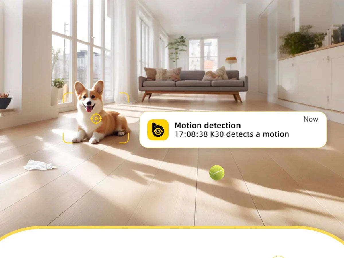 2K Pet Camera with App, Dual-Band WiFi, 360° Pan & Tilt, 2-Way Audio, Night Vision-USB