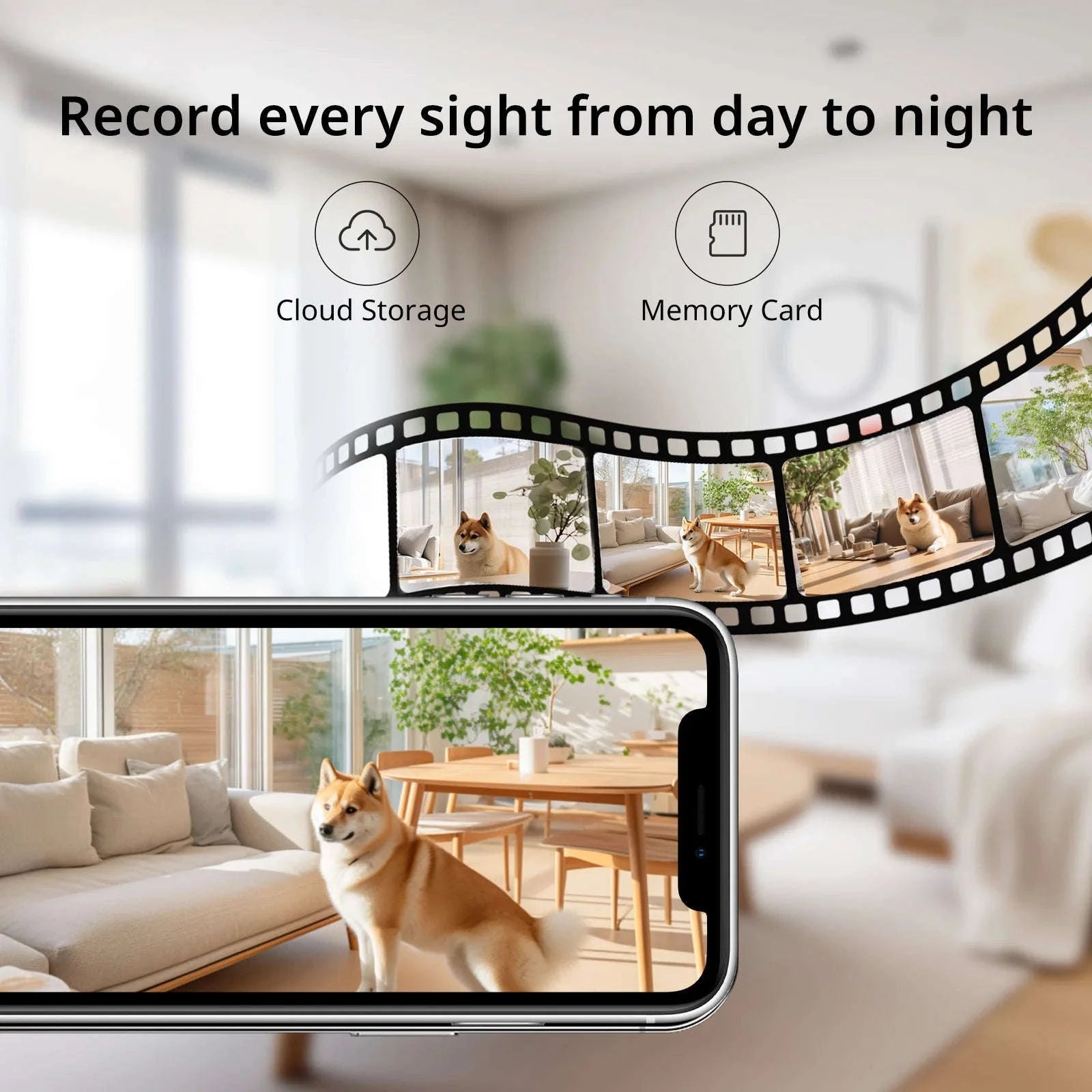 2K Pet Camera with App, Dual-Band WiFi, 360° Pan & Tilt, 2-Way Audio, Night Vision-USB