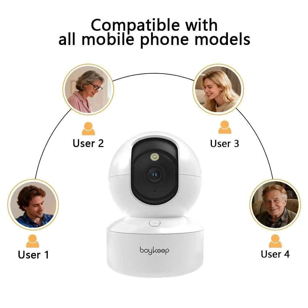 2K Smart WiFi Indoor Security Camera 360° PTZ Night Vision-USB / GERMANY
