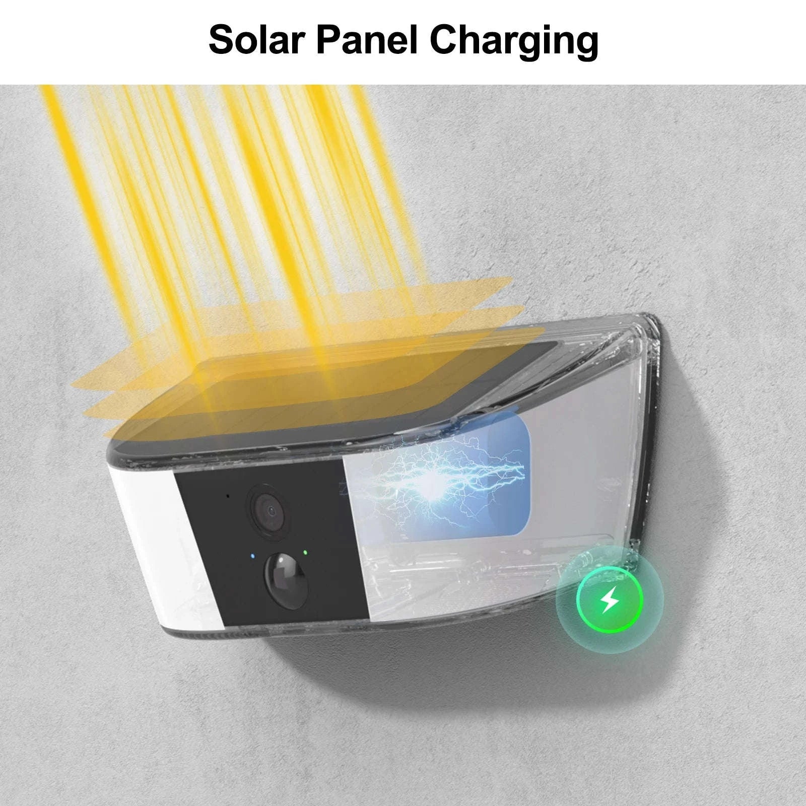 2K Solar Wall Light Camera with Color Night Vision and Human Detection-1PC Camera / spain