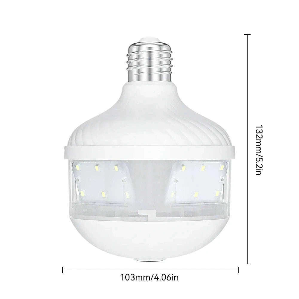 2K WiFi Bulb Camera with 360° Panoramic Night Vision-D8-WIFI-add 128GB / No plug