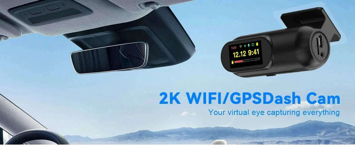 2K WiFi Dash Cam with Night Vision and GPS Support-Only S40 Dashcam / 64G