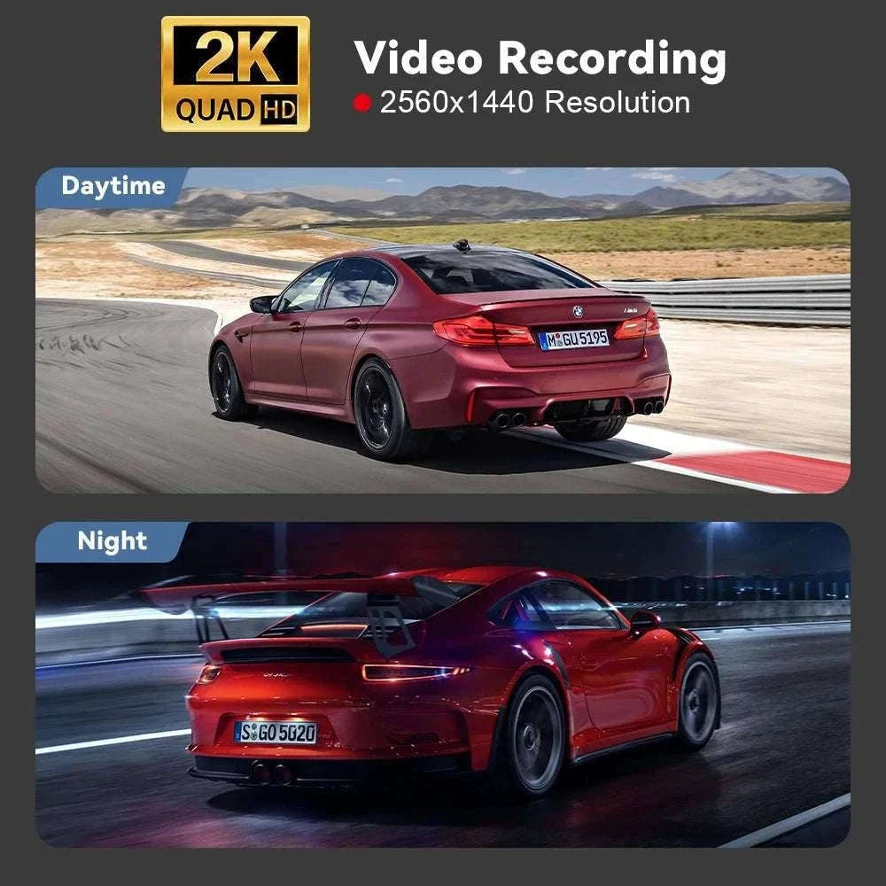 2K WiFi Dash Cam with Night Vision and GPS Support-Only S40 Dashcam / 64G