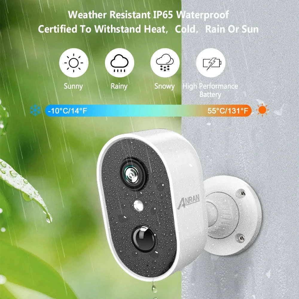 2K Wireless Security Camera with Battery & Motion Detection-2K Battery Camera / United States