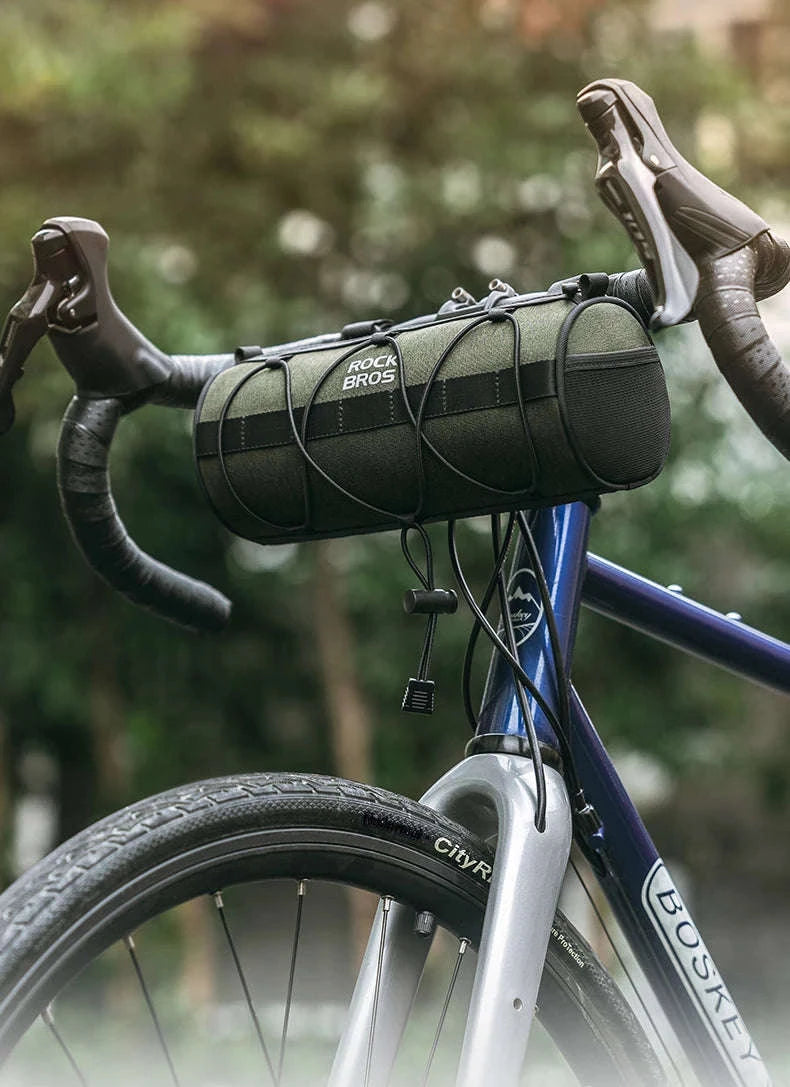 2L Bicycle Handlebar Bag with Shoulder Strap & 3-Point Mount-W009 / About 2L