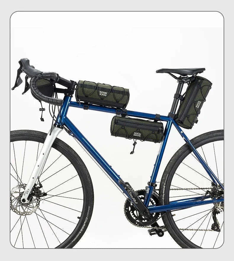 2L Bicycle Handlebar Bag with Shoulder Strap & 3-Point Mount-W009 / About 2L