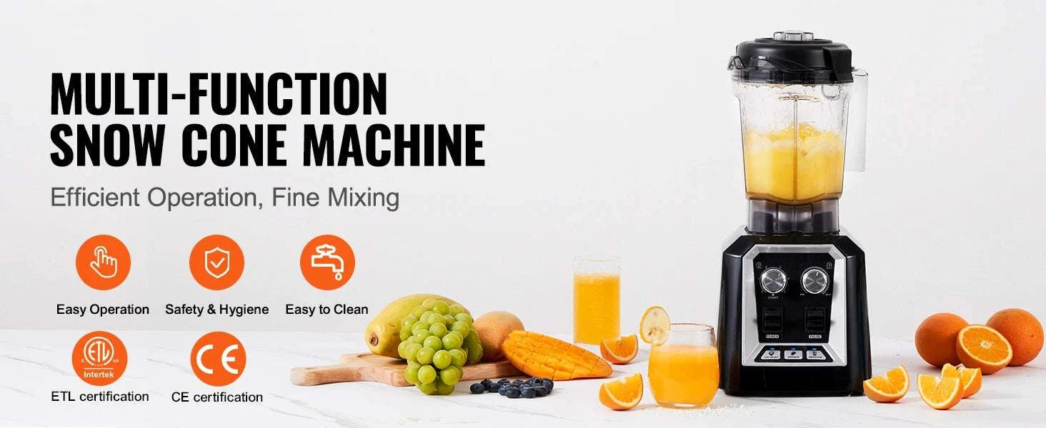 2L Professional Smoothie Blender 2200W High Power Countertop Mixer-WHITE / United States